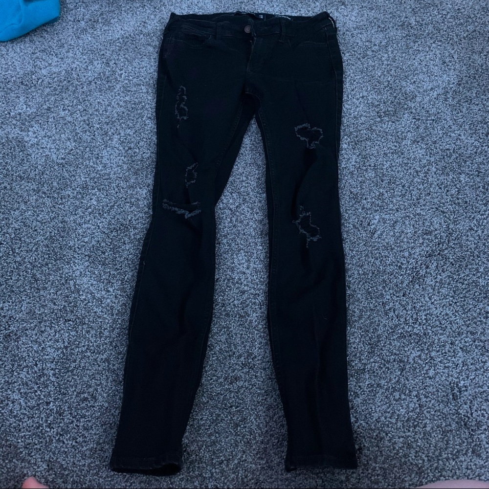 hollister black skinny jean